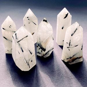 One (1) Tourmalinated Quartz Tower